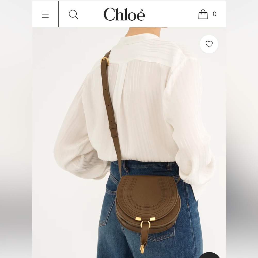 CHLOE SMALL MARCIE SADDLE BAG